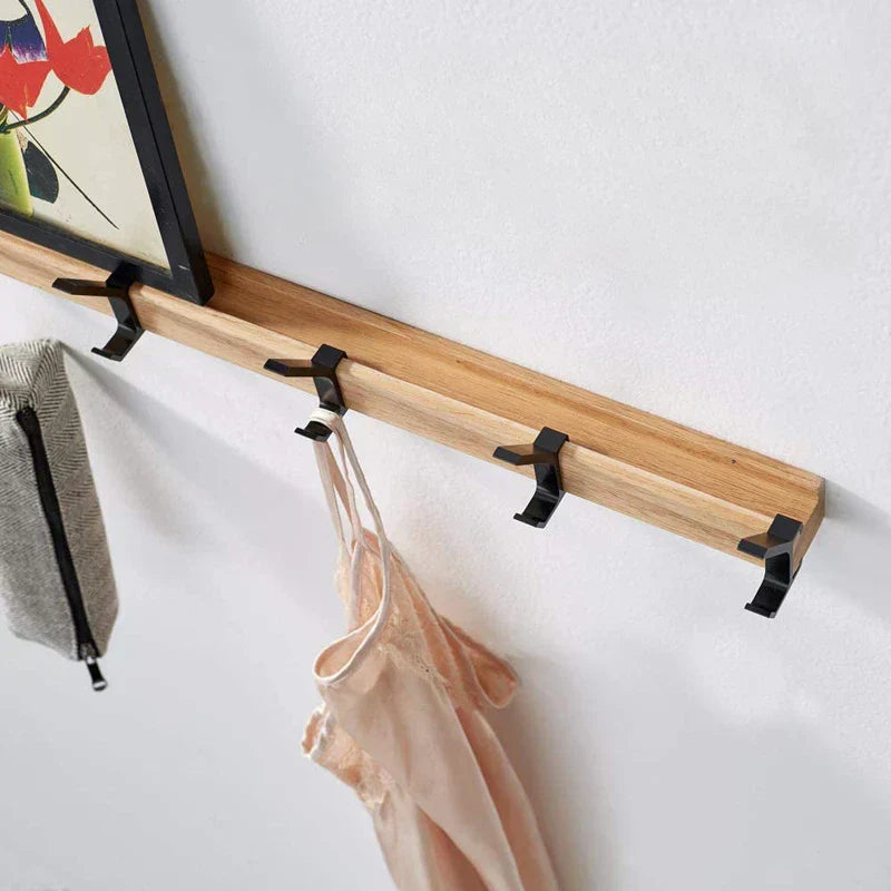 Ganci per Cappotti | Mensola per Cappotti Moderna | Appendiabiti da Parete in Legno | NordHaken