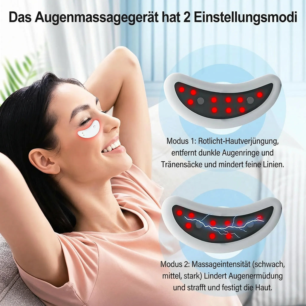 Dispositivo contro occhiaie e borse sotto gli occhi tramite terapia con luce rossa | Augenia