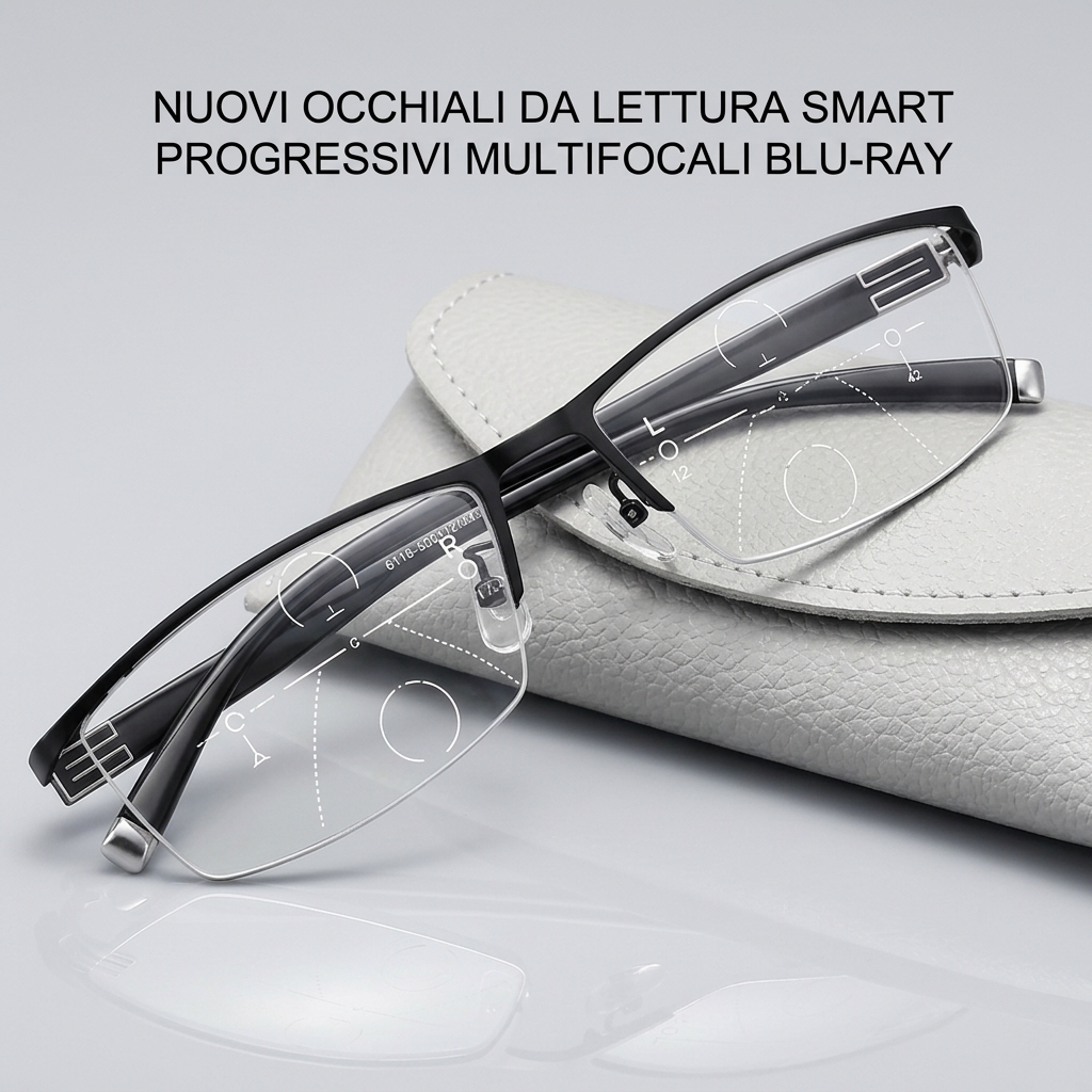 Occhiali Progressivi Intelligenti per Visione Nitida Design Leggero