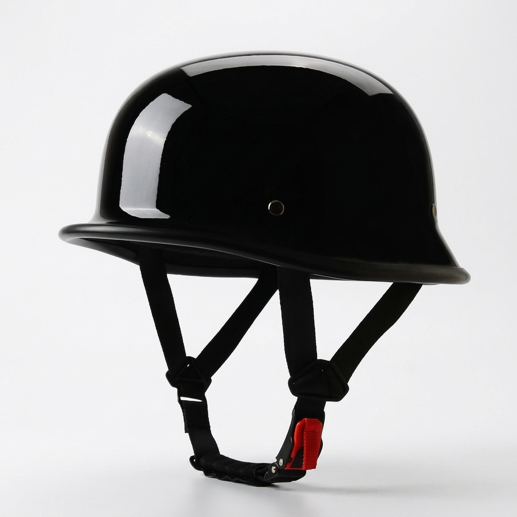 Casco Moto Mezza Calotta Omologato Design Leggero Stile Cruiser