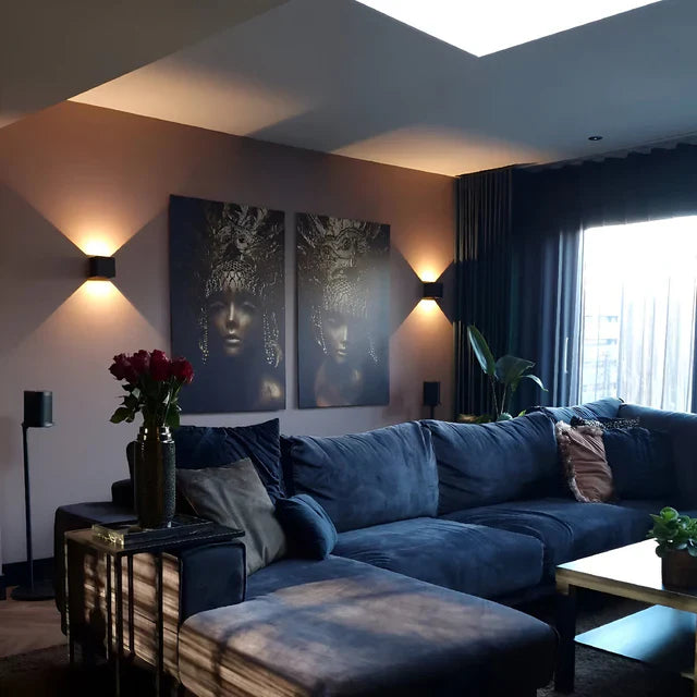 Lampada da parete senza fili per interni ed esterni | Lampada a LED con batteria e sensore | GlowCube