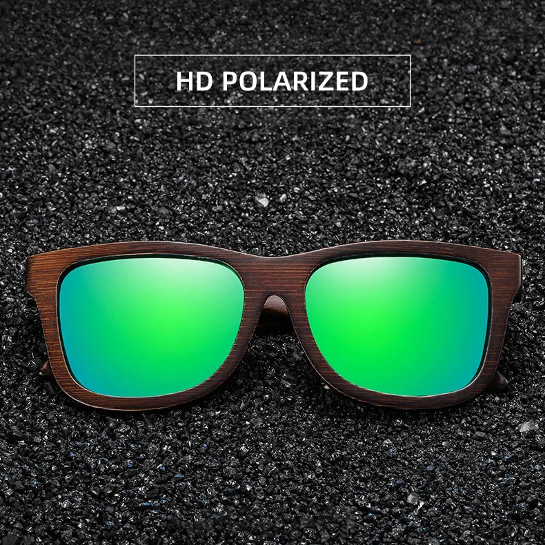 Occhiali da sole in legno polarizzati Timbergrain con lenti UV400