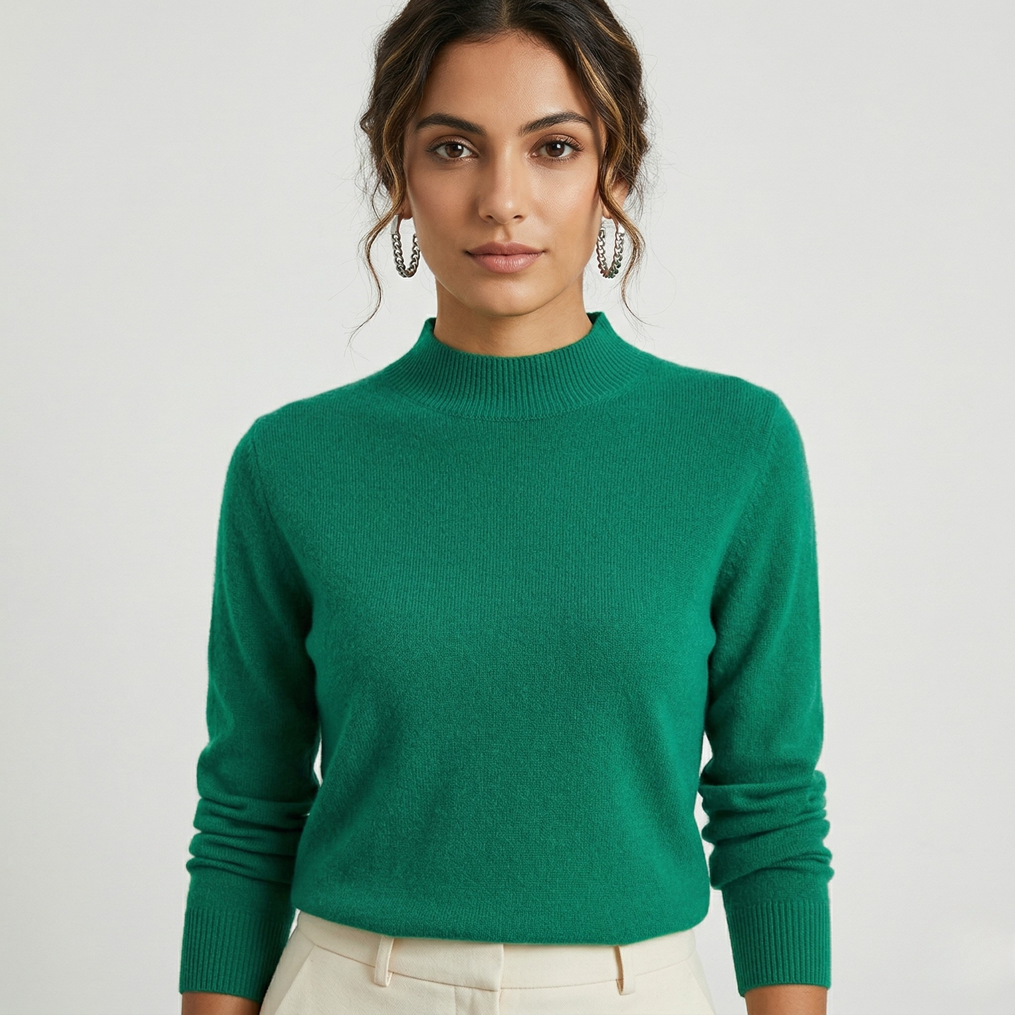 Maglione da Donna in Maglia Morbida Pullover Elegante Caldo