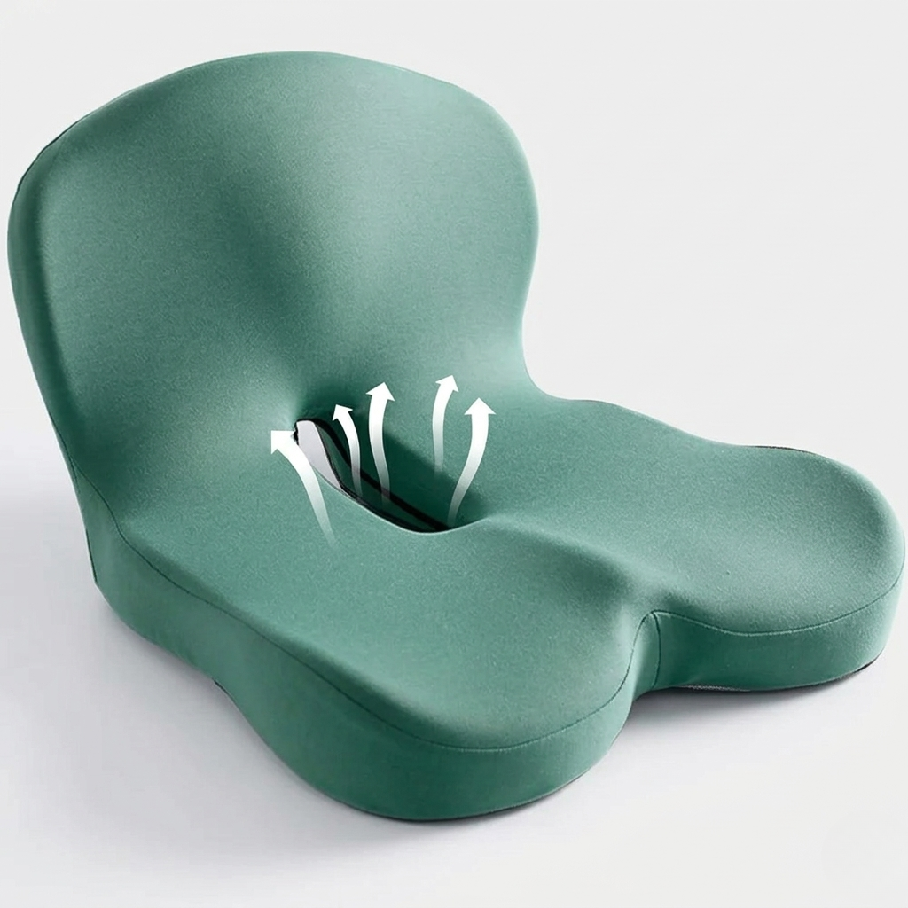 Cuscino in Memory Foam Ergonomico Supporto Seduta per Ufficio Postura e Comfort