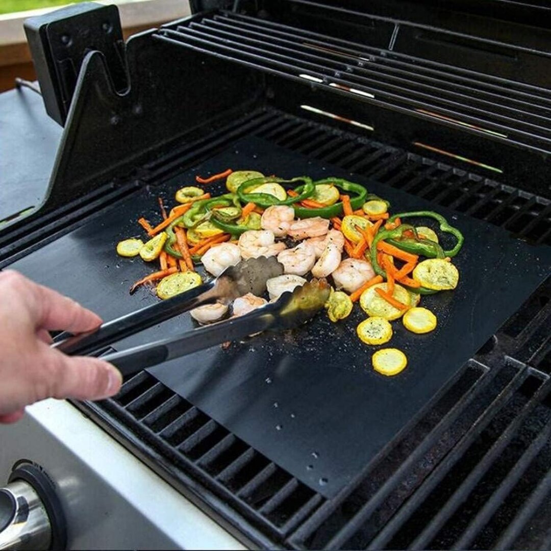 Tappetino per griglia | Tappetini antiaderenti per BBQ riutilizzabili (set da 5) | Grillara