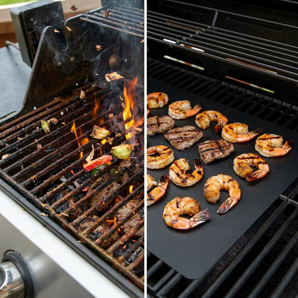Tappetino per griglia | Tappetini antiaderenti per BBQ riutilizzabili (set da 5) | Grillara