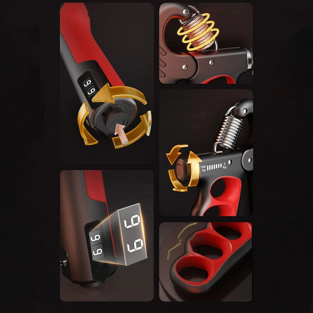 Trainer per avambracci | Trainer per le mani | Trainer di forza della presa fino a 100 kg | SteelGrip
