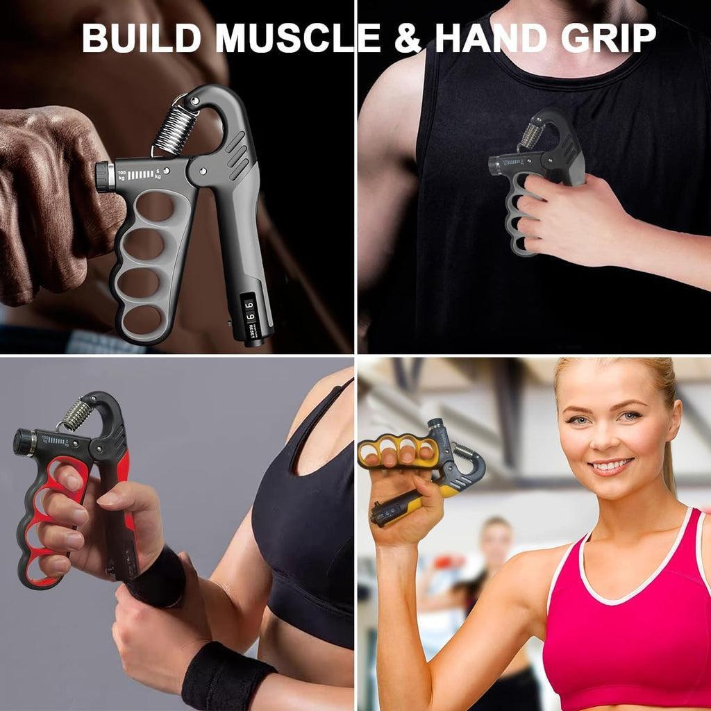 Trainer per avambracci | Trainer per le mani | Trainer di forza della presa fino a 100 kg | SteelGrip