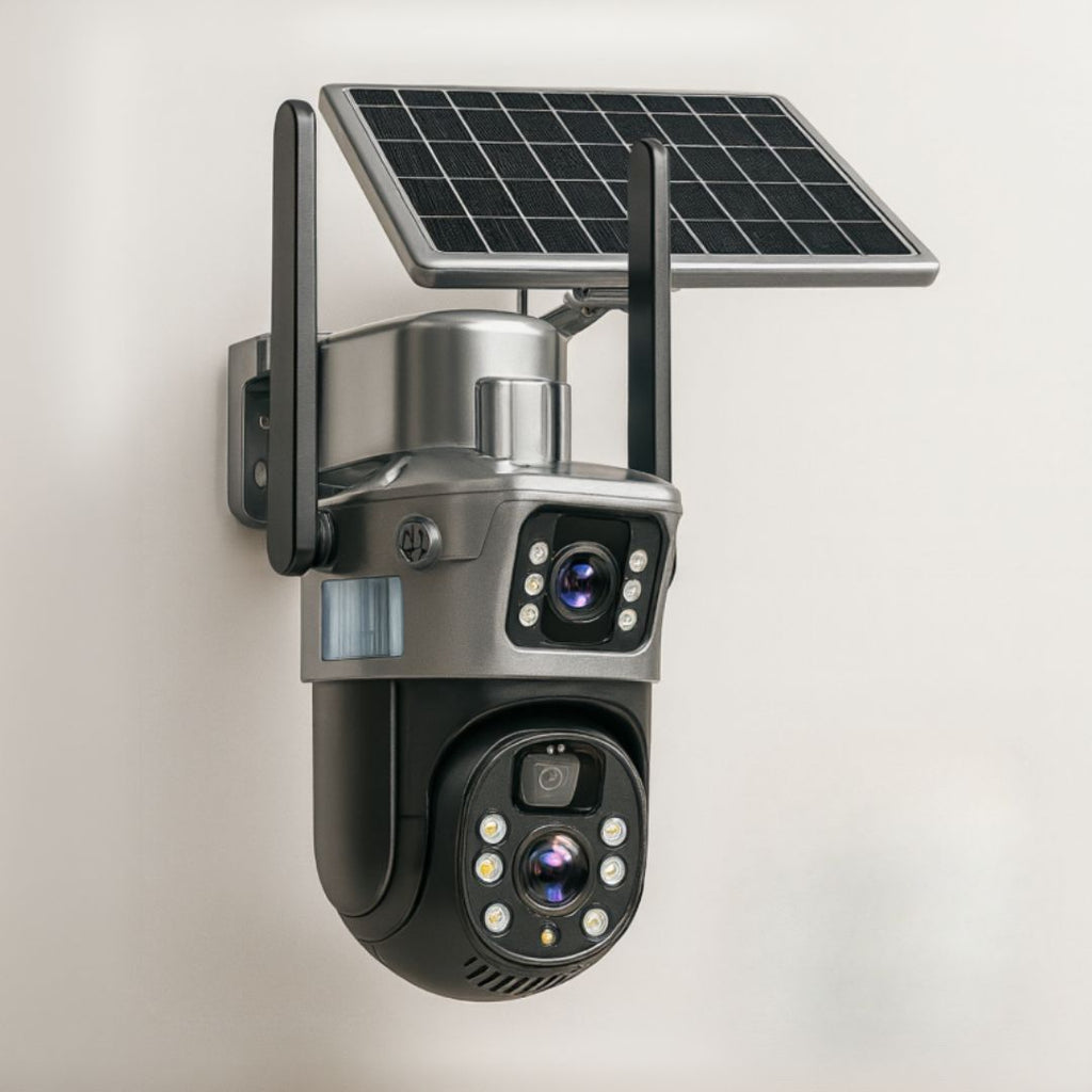 Telecamera di sorveglianza per esterni | Telecamera Wi-Fi con pannello solare | GuardVision