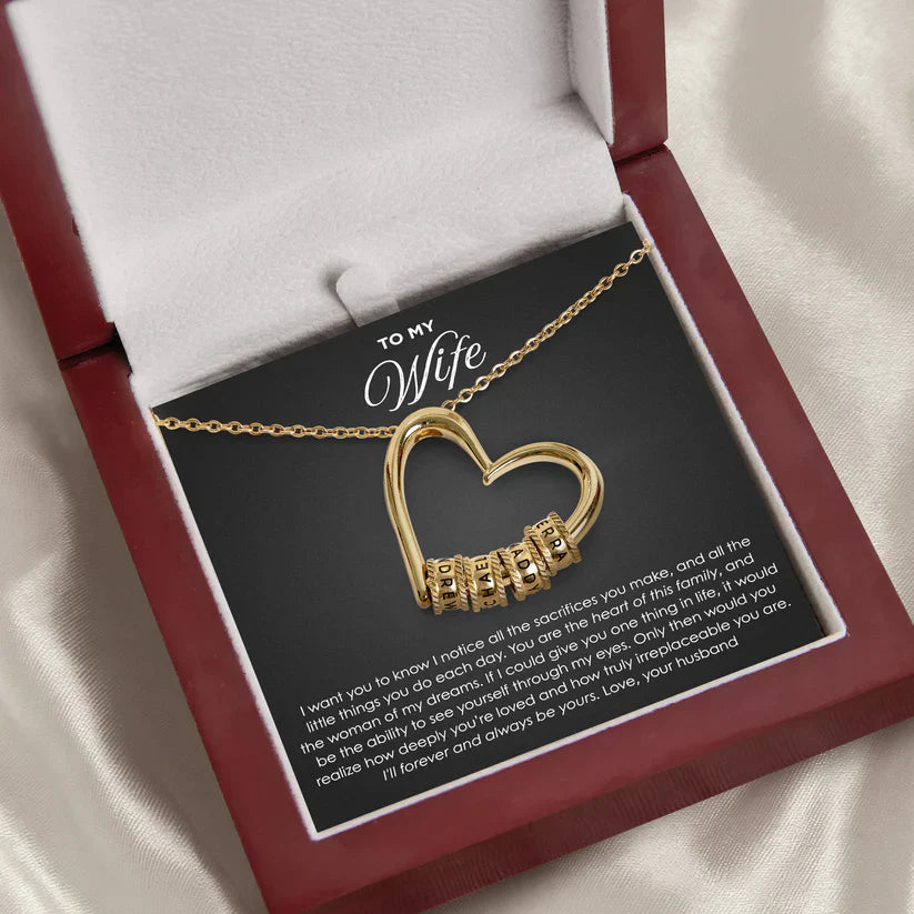 Cuori Eterni | Collana familiare personalizzata con nomi incisi