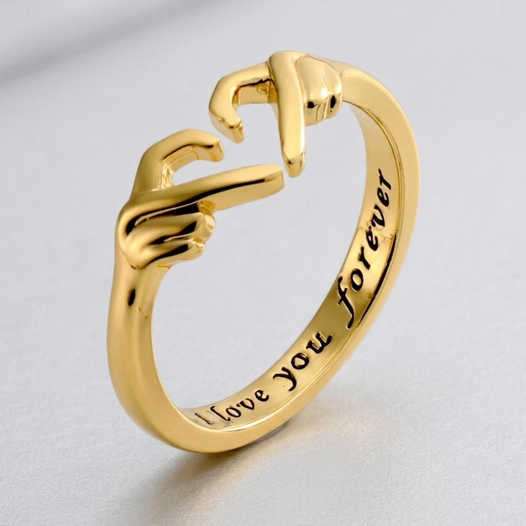 Anello Abbraccio Regolabile Donna Regalo Amore