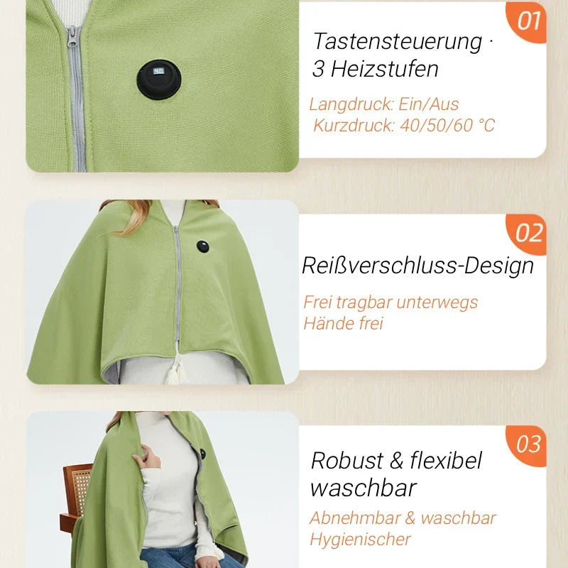Coperta riscaldata con 3 livelli | Coperta elettrica | HeatDecke