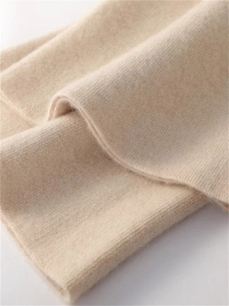 Pantaloni in Cashmere a Vita Alta Elara per Uso Quotidiano