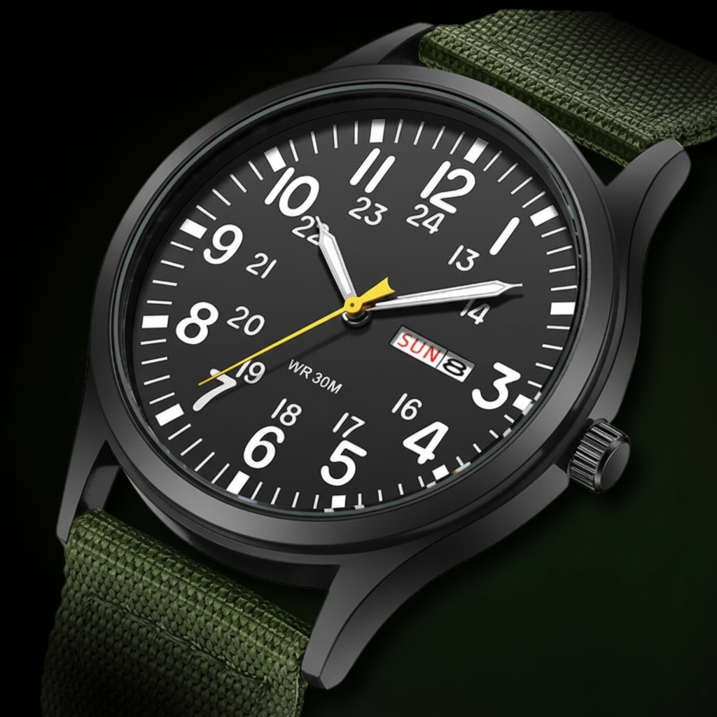 Orologio da Uomo | Orologio Outdoor con Cinturino in Nylon | Impermeabile e Antigraffio | Felswacht