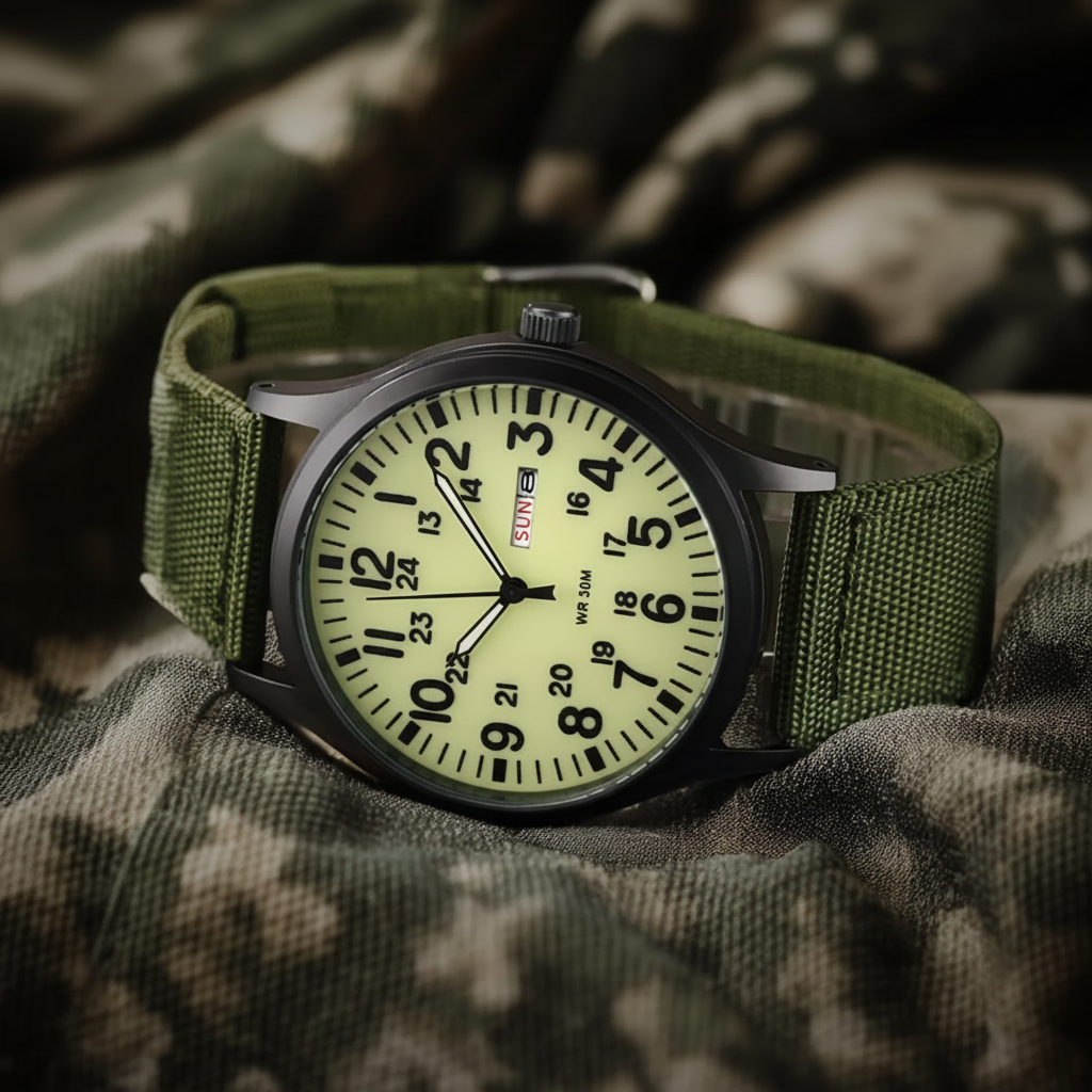 Orologio da Uomo | Orologio Outdoor con Cinturino in Nylon | Impermeabile e Antigraffio | Felswacht