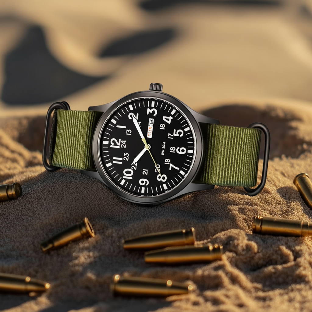 Orologio da Uomo | Orologio Outdoor con Cinturino in Nylon | Impermeabile e Antigraffio | Felswacht