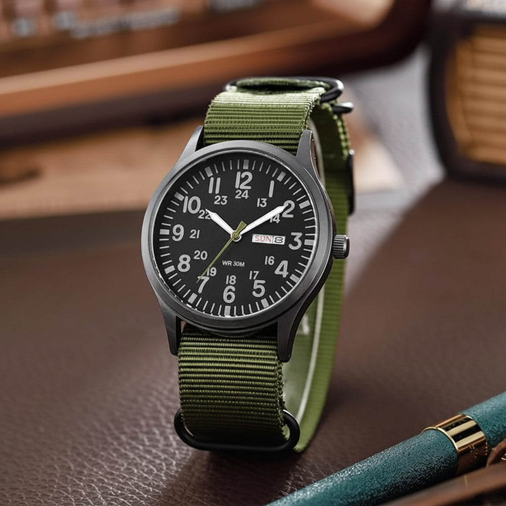 Orologio da Uomo | Orologio Outdoor con Cinturino in Nylon | Impermeabile e Antigraffio | Felswacht
