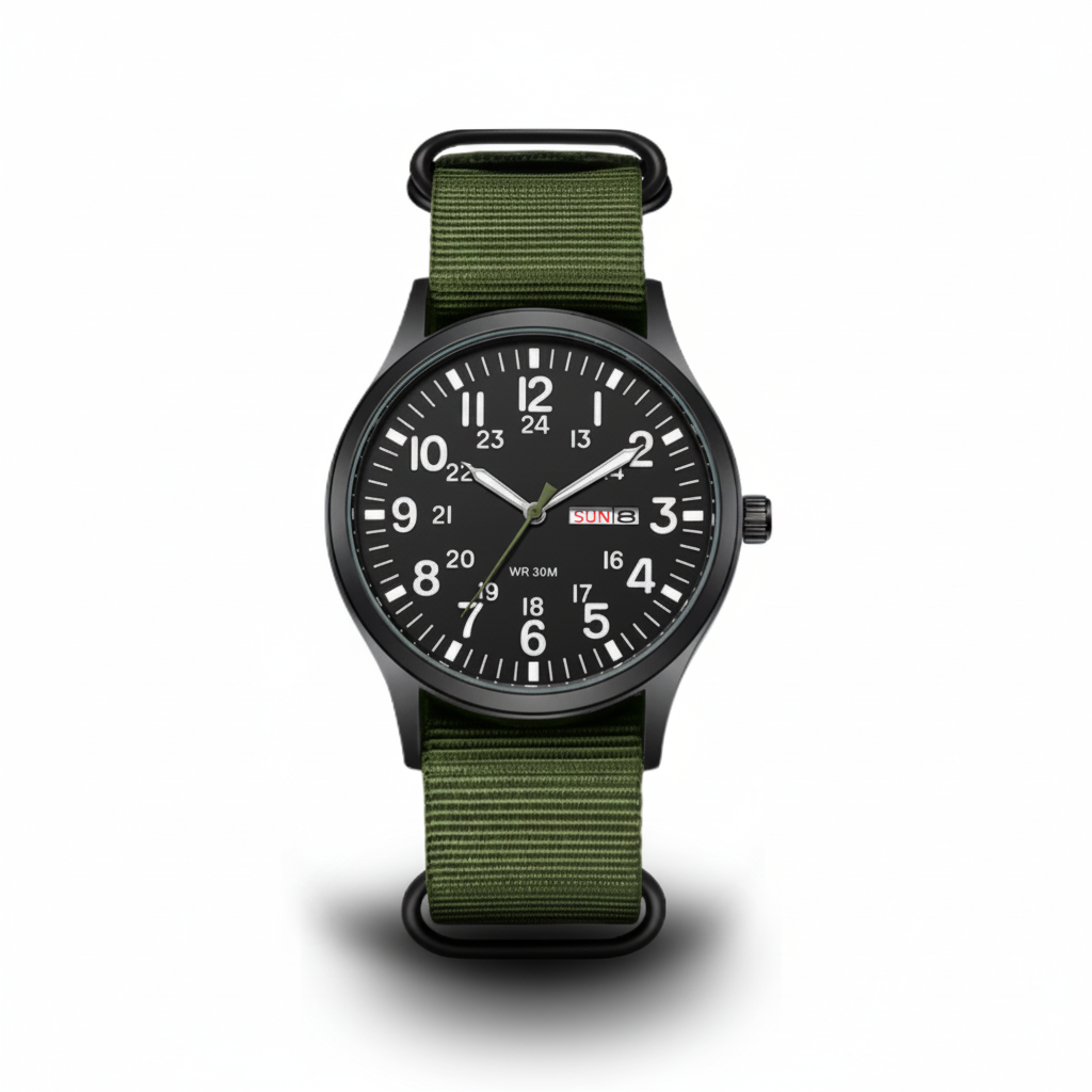 Orologio da Uomo | Orologio Outdoor con Cinturino in Nylon | Impermeabile e Antigraffio | Felswacht