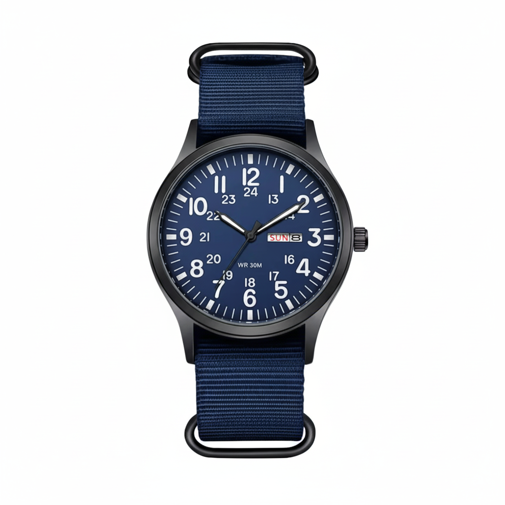 Orologio da Uomo | Orologio Outdoor con Cinturino in Nylon | Impermeabile e Antigraffio | Felswacht