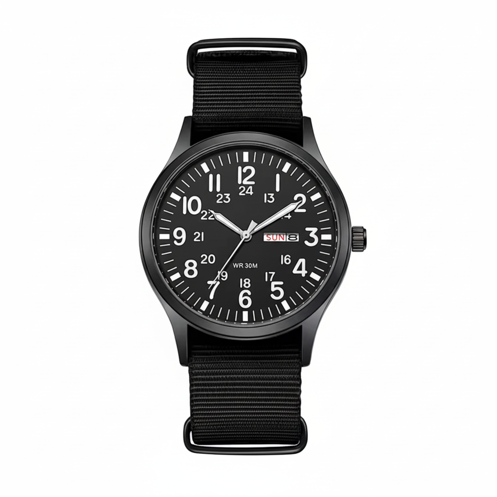 Orologio da Uomo | Orologio Outdoor con Cinturino in Nylon | Impermeabile e Antigraffio | Felswacht