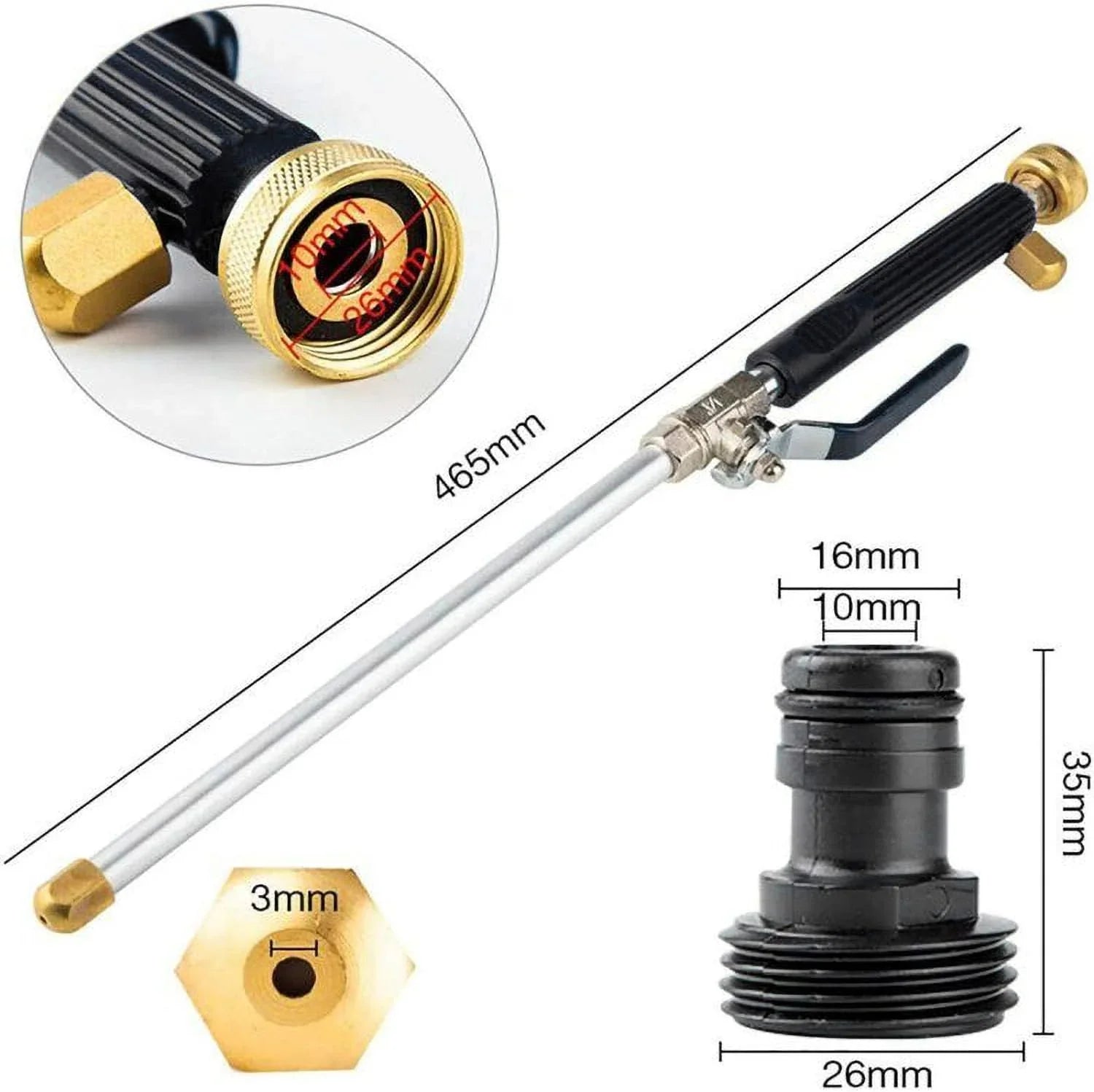 Idropulitore per ogni tubo da giardino | Pulitore Turbo | Aqualynx