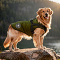 Mantello per cani per l'inverno | Giacca invernale per cani | Giacca per cani con imbracatura | Mantello in pelliccia
