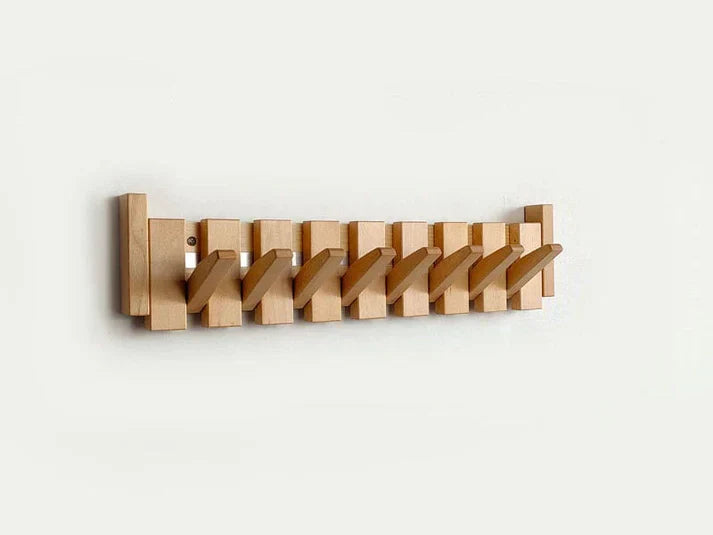 Elegante Tre Appendini per Piano Appendiabiti in Legno