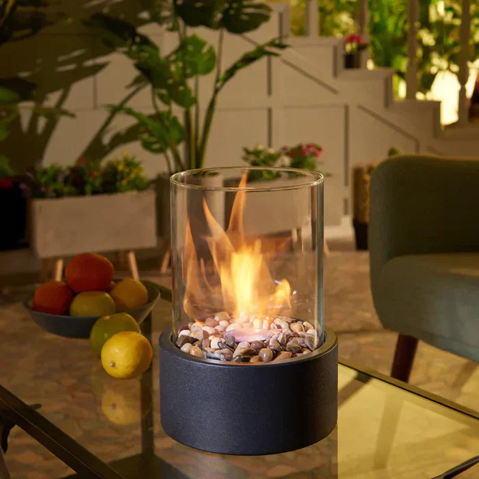 Focolare da Tavolo GlowLuxe – Lanternina Elegante per la Vostra Casa