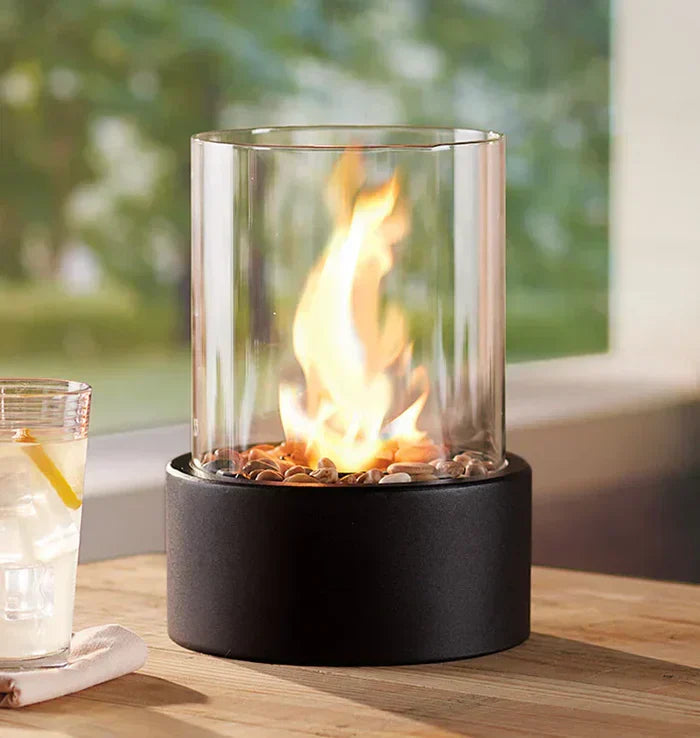 Focolare da Tavolo GlowLuxe – Lanternina Elegante per la Vostra Casa