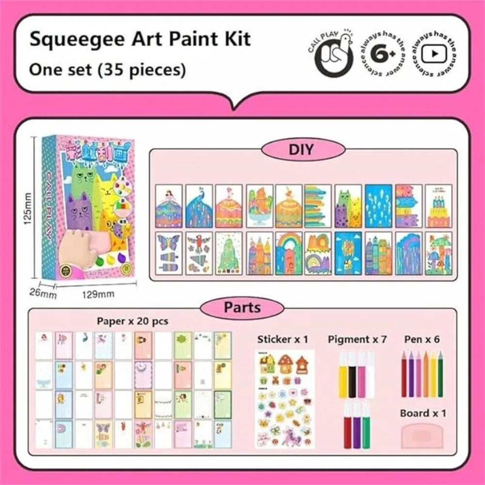Kit di Arte Arcobaleno Divertente per Bambini