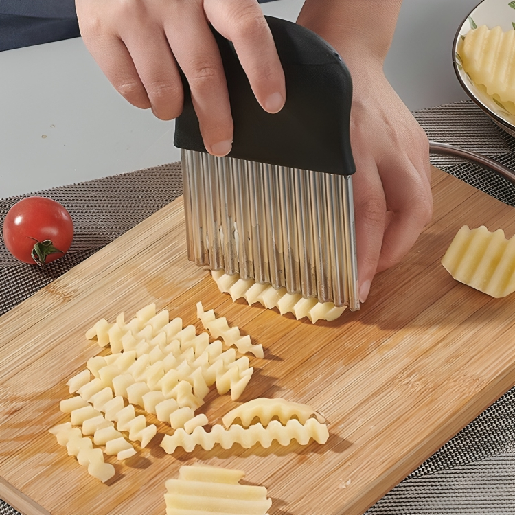 RippleCutter - Raspador di Cucina a Forma di Ondina in Acciaio Inossidabile