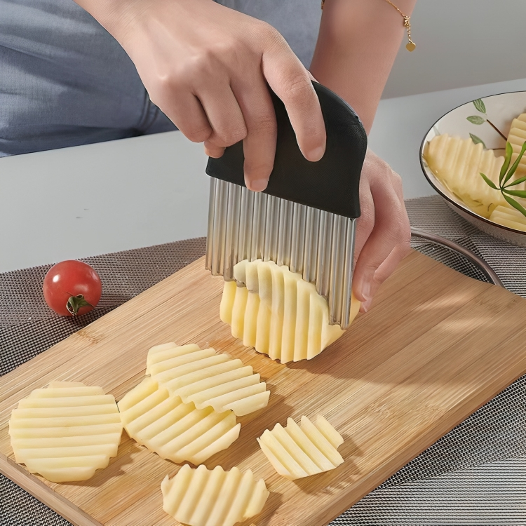 RippleCutter - Raspador di Cucina a Forma di Ondina in Acciaio Inossidabile