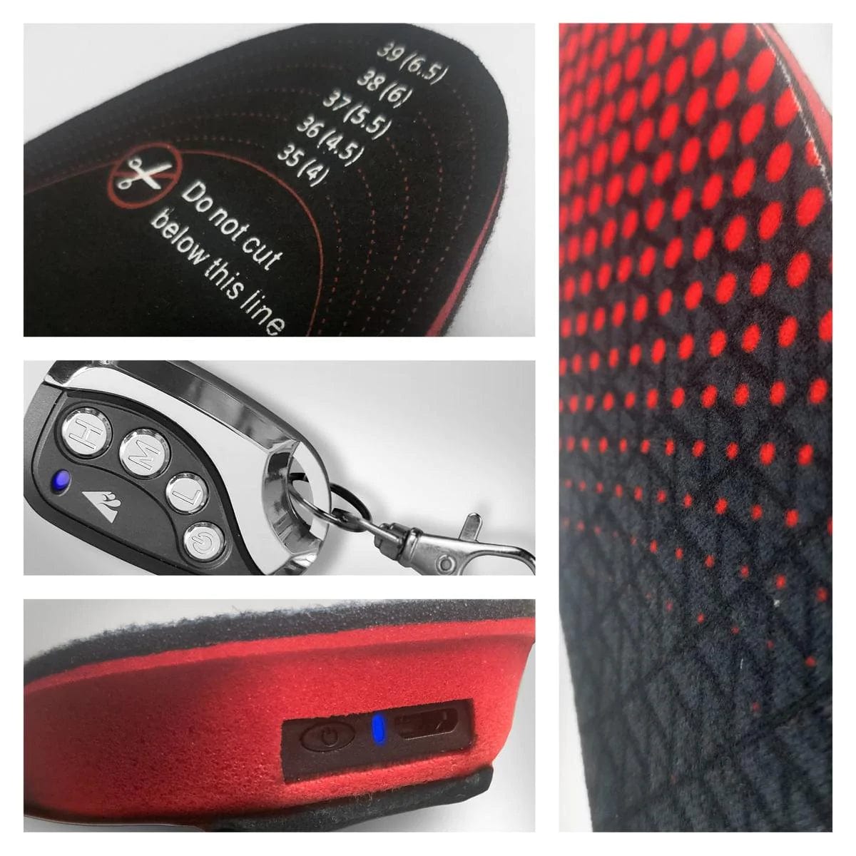 Sole riscaldati con calore wireless ricaricabile