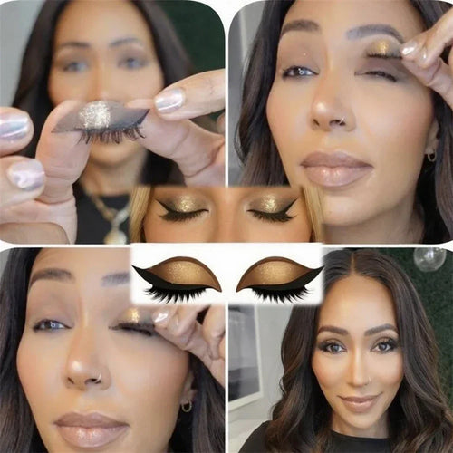 Adesivo per trucco occhi | Look glamour immediato in pochi secondi | Riutilizzabile, impermeabile e adattabile a ogni forma degli occhi