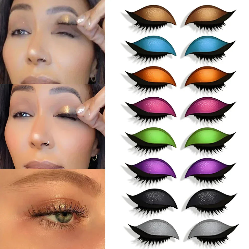 Adesivo per trucco occhi | Look glamour immediato in pochi secondi | Riutilizzabile, impermeabile e adattabile a ogni forma degli occhi