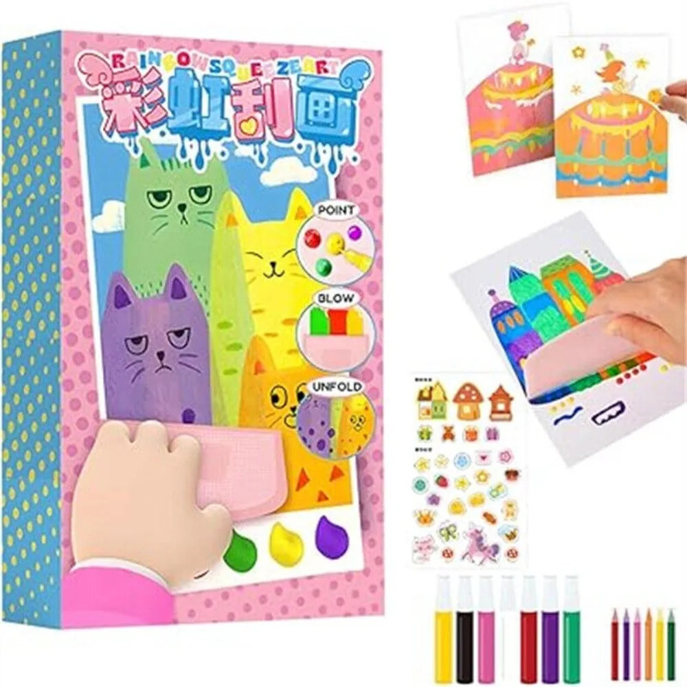 Kit di Arte Arcobaleno Divertente per Bambini