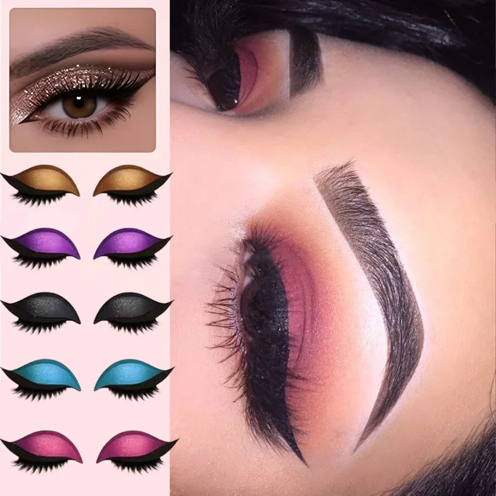 Adesivo per trucco occhi | Look glamour immediato in pochi secondi | Riutilizzabile, impermeabile e adattabile a ogni forma degli occhi
