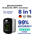 Monitor Glucosio nel Sangue Non Invasivo — Lettura in 5 Secondi | - 99% di Precisione 8-1