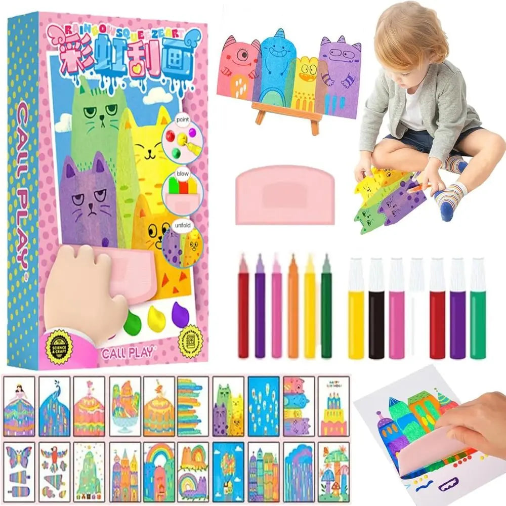 Kit di Arte Arcobaleno Divertente per Bambini