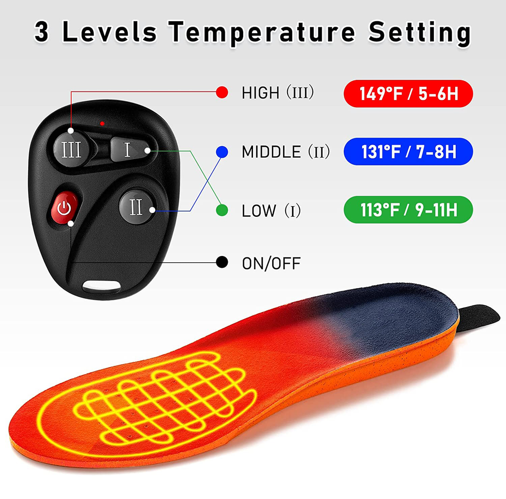 Sole riscaldati con calore wireless ricaricabile