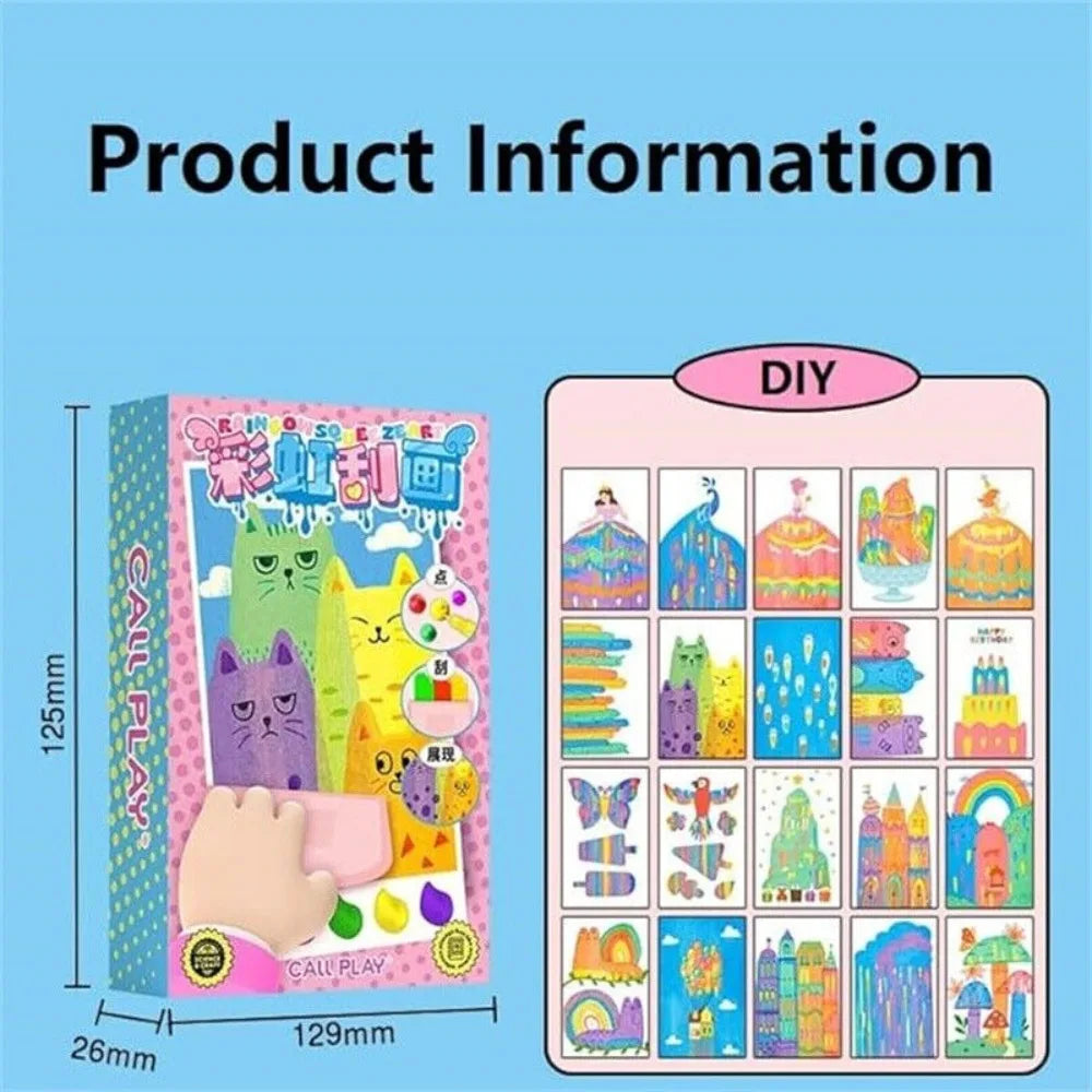 Kit di Arte Arcobaleno Divertente per Bambini