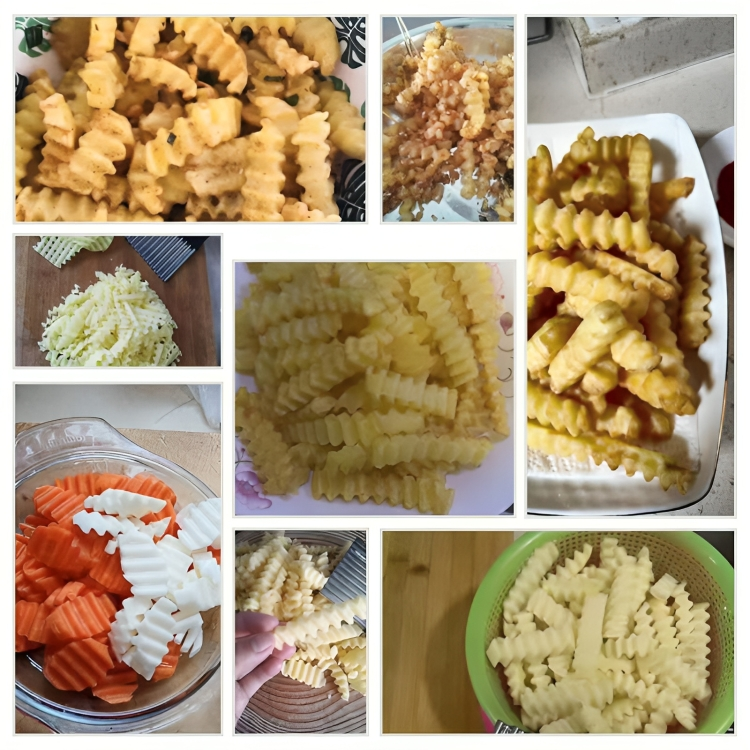 RippleCutter - Raspador di Cucina a Forma di Ondina in Acciaio Inossidabile