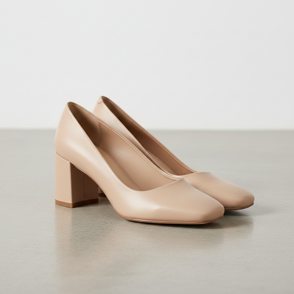 Décolleté Minimalisti con Tacco Blocco Eleganza Moderna