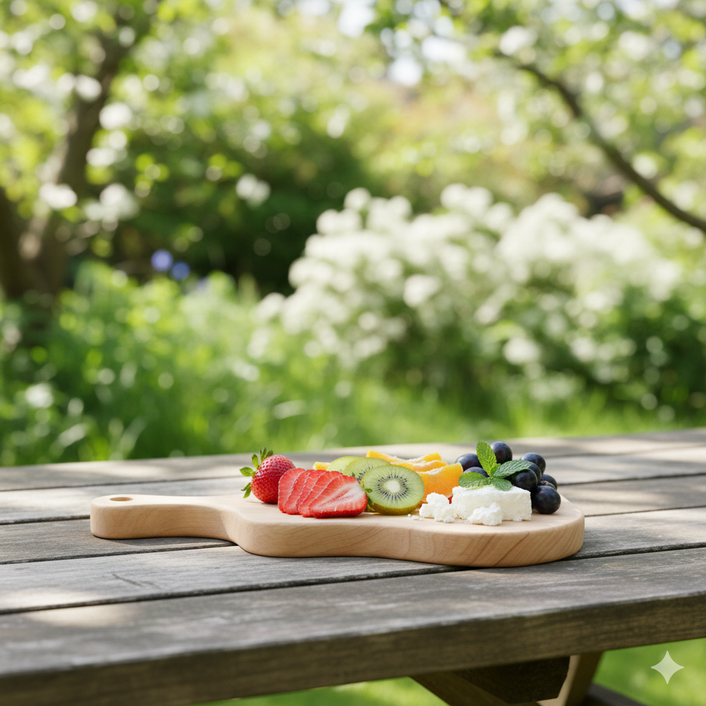 Elegante Tagliere per Servire Display da Tavolo Organico