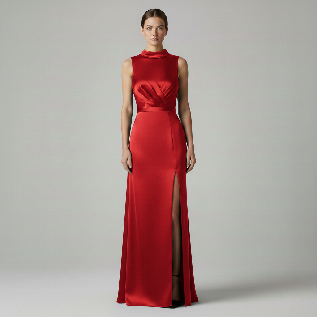 Abito Formale Elegante con Design Scollo