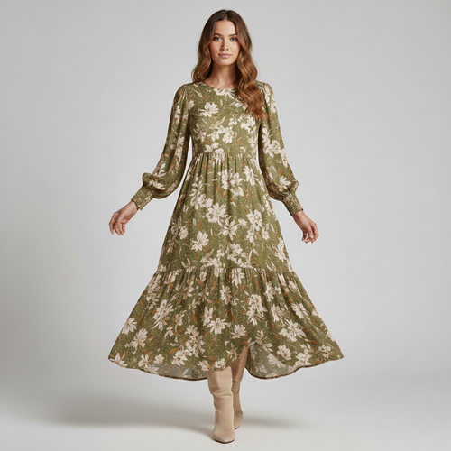 Abito Estivo Invernale Svasato per Tutti i Giorni