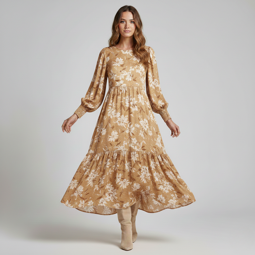 Abito Estivo Invernale Svasato per Tutti i Giorni