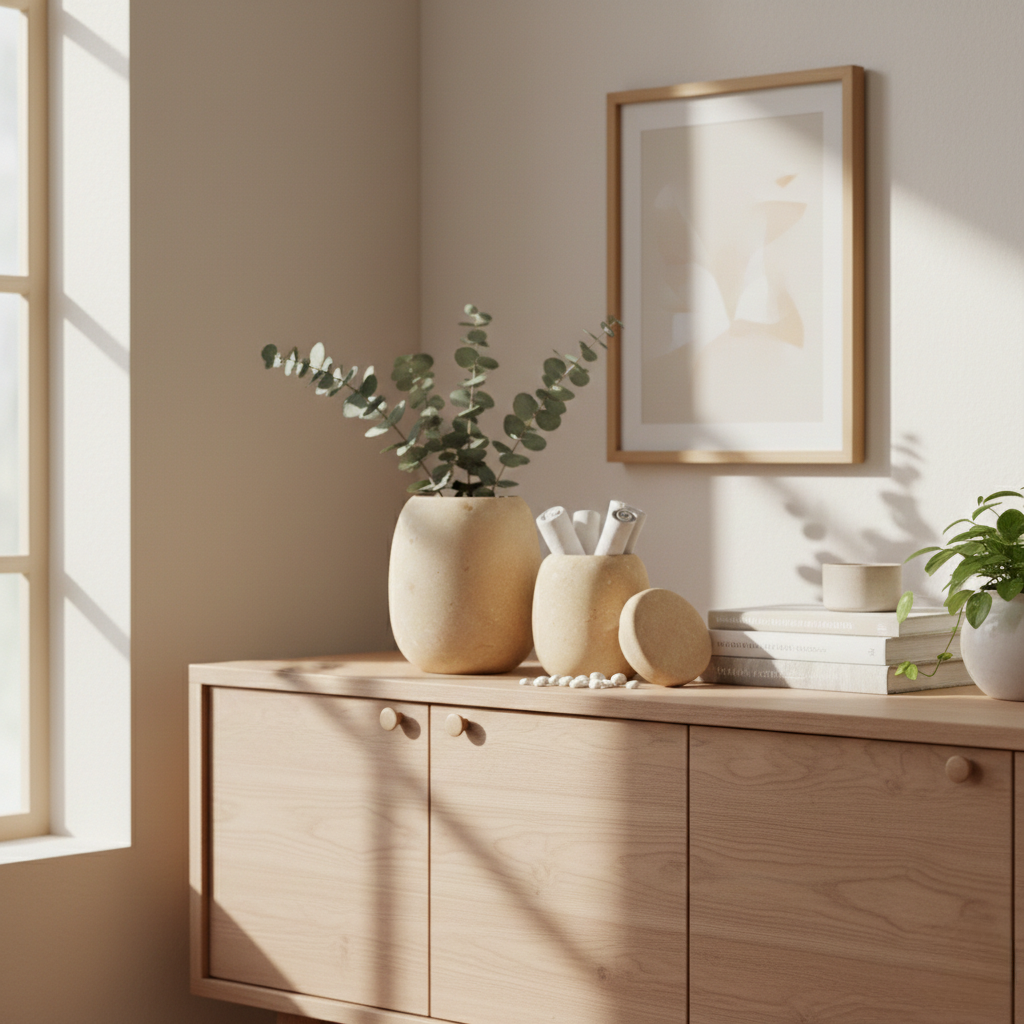 Trio di Barattoli Decorativi Scandinavi - Esposizione Calma