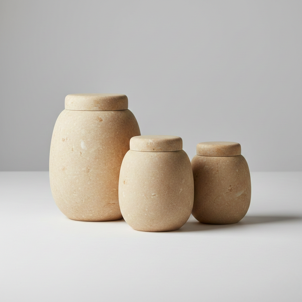 Trio di Barattoli Decorativi Scandinavi - Esposizione Calma