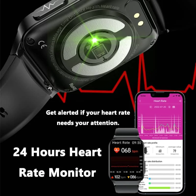 Smartwatch con Monitoraggio della Salute di AeroPulse, Display da 1,83 Pollici